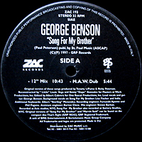 ArtistName:[GEORGE BENSON] SONG FOR MY BROTHER