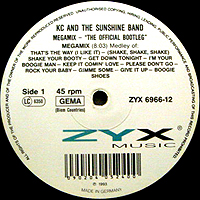 ArtistName:[KC AND THE SUNSHINE BAND] MEGAMIX "THE OFFICIAL BOOTLEG"