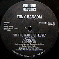 TONY RANSON | IN THE NAME OF LOVE