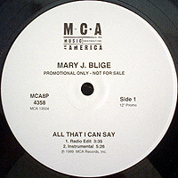 MARY J. BLIGE | ALL THAT I CAN SAY